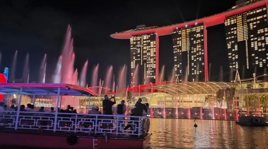 シンガポール夜景ツアー_スペクトラ鑑賞